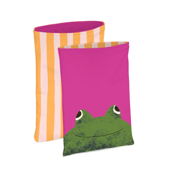 DIY-NÄHSET - Buchtasche - Tierisch Bunt - Frosch - Andrea Liesert - Softshell - abby and amy