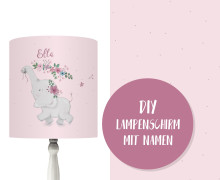 DIY Lampenschirm - Beautiful Summer - Ella - Stickherz - Set - personalisierbar - zum Selbermachen