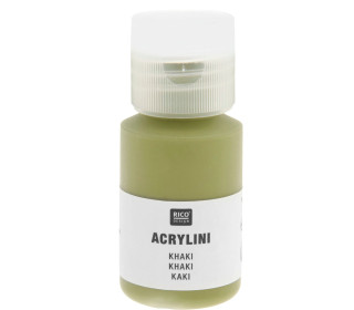 Acrylfarbe - Acrylini - 22ml - Matt - Geruchsarm - Rico Design - Khaki