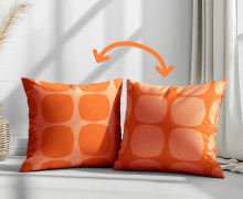 Genähtes Kissen inkl. Inlet - Musterwelten - Orange - Mein Hanseherz