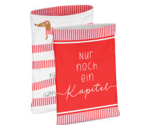 DIY-NÄHSET - Buchtasche - Nur noch ein Kapitel - Dackel - Softshell - abby and amy