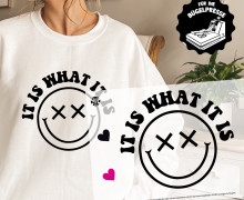 Onkel Bo's Bügelbilder - DIN A4 - It is what it is - Gesicht