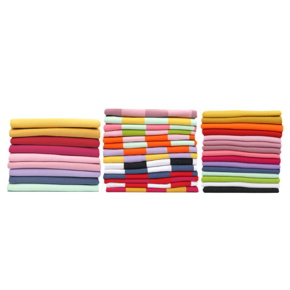 Sommersweat - Just Stripes! - Streifen - Fuchsia/Senfgelb