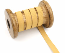 2 Meter Gummiband - Zugeschnitten -  Uni - 10mm - Beigegelb