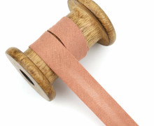 1 Bund Schrägband - 3 Meter - Zugeschnitten - Baumwolle - 20mm - Lachsbraun