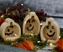 Silikon - Gießform - Lichterkürbisse - Multiform - Halloween - vielfältig nutzbar
