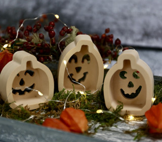 Silikon - Gießform - Lichterkürbisse - Multiform - Halloween - vielfältig nutzbar