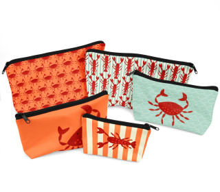 DIY-Nähset - Softshell - Fleece - 5 Wetbags - Hummer & Krebs - Andrea Liesert - abby and amy