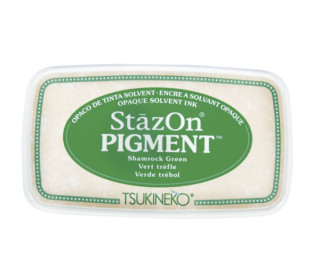 1 Pigment-Stempelkissen - Säurefrei - StazOn - Dunkelgrün - Rayher