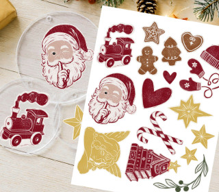 Rub-On Sticker - Weihnachtswunder - Lausemia Design Studio - Tante Henni Rubon - vielfältig nutzbar