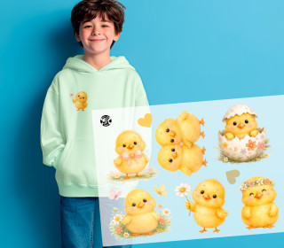 Onkel Bo's Bügelbilder - DIN A4 - Niedliche Küken