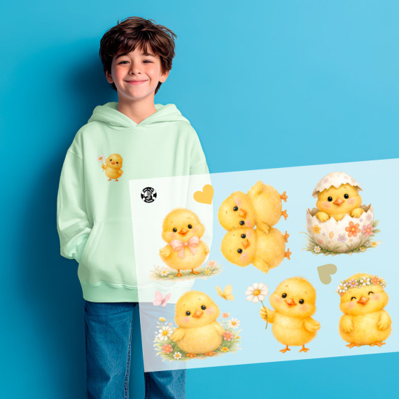 Onkel Bo's Bügelbilder - DIN A4 - Niedliche Küken