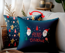 Genähtes Kissen inkl. Inlet - Santa's Wonderland - Merry Christmas - made.by.colu - Mein Hanseherz