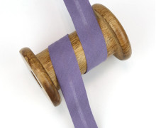 3 Meter Schrägband - Baumwolle - Altlila - Uni - 2cm x 3m - Zugeschnitten