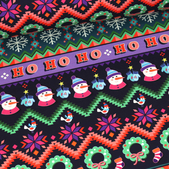 Bio-Sommersweat French Terry White Christmas Ugly Christmas