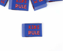 1 Label - KIDS RULE - Dunkelblau