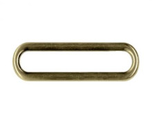 2 Ovalringe - 40mm - Veno - Altgold