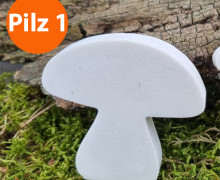 Silikon - Gießform - Mini Pilze - 4er-Set - Pilz 1 - vielfältig nutzbar
