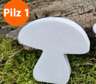 Silikon - Gießform - Mini Pilze - 4er-Set - Pilz 1 - vielfältig nutzbar