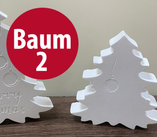 Silikon - Gießform - Tannenbaum - Weihnachtsbaum - Merry Christmas - Baum 2 - vielfältig nutzbar