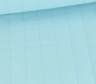 Steppstoff - Stepper - Vintage - Uni - Wattiert - Hellblau