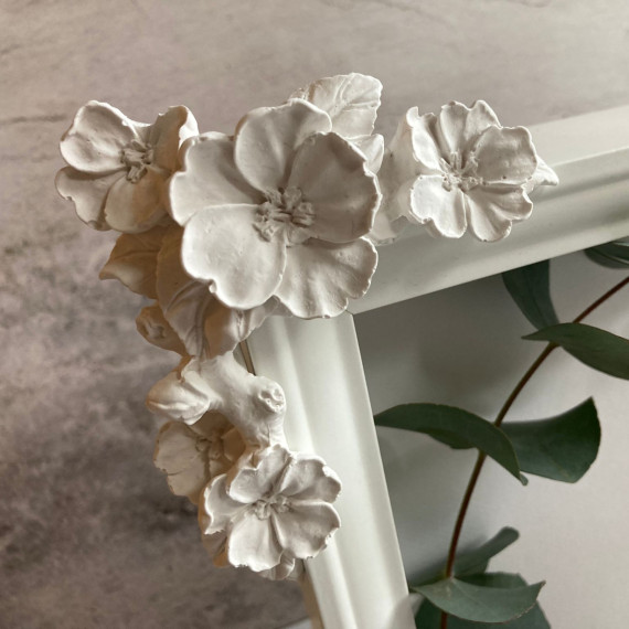 Silikon - Gießform - Blumenborte - Kantenhocker - Ecke - vielfältig nutzbar