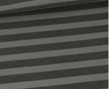 Leichter Viskose Jersey - Light & Lush - Streifen - Schwarz/Grau