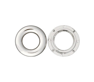 1 Metallöse - 20mm - Silber