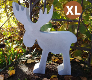 Silikon - Gießform - Elch - nordischer Hirsch - Dekofigur - XL - vielfältig nutzbar