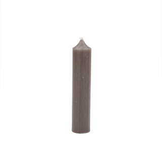 1 kurze Stabkerze - Schlamm - 10cm - Ø 2,2cm - Paraffin - Kerzenfarm Hahn