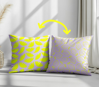 Genähtes Kissen inkl. Inlet - Neon Summer - Lemon - studio.mARTinchen - Mein Hanseherz
