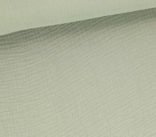 Musselin Bambino - Muslin - Double Gauze - Uni - Resedagrün Hell