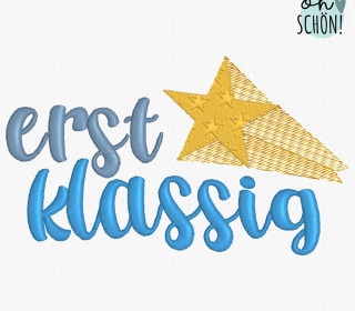 Schriftzug „Erstklassig“ | 13x18