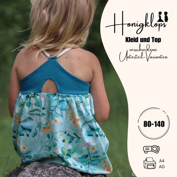Schnittmuster Kleid Der Honigklops Gr. 80-140