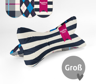 DIY-Nähset - Leseknochen - Groß - Alles K(l)aro - Reading Time - Kreativquartier - Velvet - abby and amy