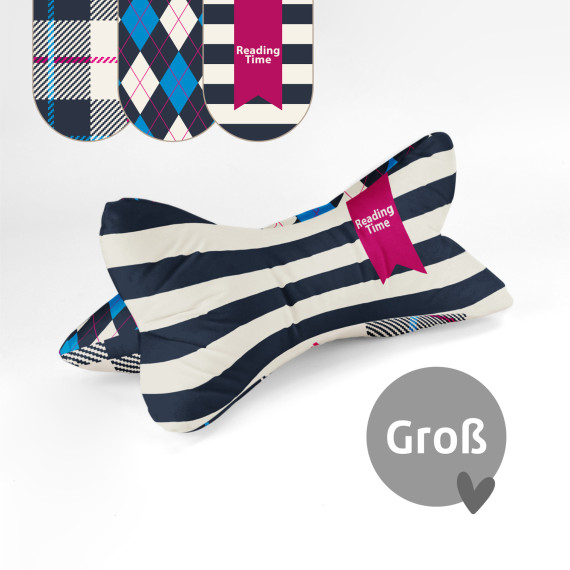 DIY-Nähset - Leseknochen - Groß - Alles K(l)aro - Reading Time - Kreativquartier - Velvet - abby and amy