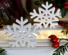 Silikon - Gießform - Schneeflocke mit Stern - Stecker - für Steckleisten - Weihnachten - Lichtdeko - vielfältig nutzbar