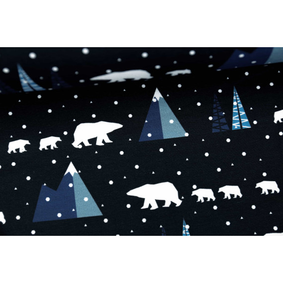 Sommersweat - Antarctic - Eisbär - Schnee -  Schwarzblau - Alpenmädchen