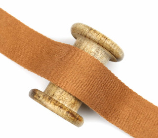 1m weiches Gurtband - 40mm - Orangebraun