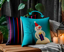 Genähtes Kissen inkl. Inlet - Love At Frost Sight - Schneemann - Hamburger Liebe - Mein Hanseherz