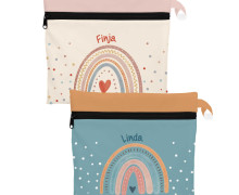 DIY-Nähset - 2 Wetbags - Softshell - Boho Rainbows