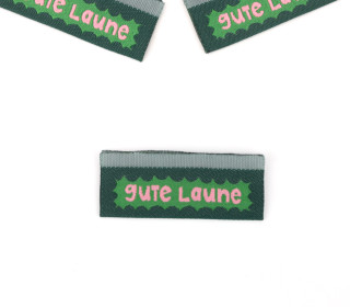 1 Label - gute Laune - Dunkelgrün - jojulein design