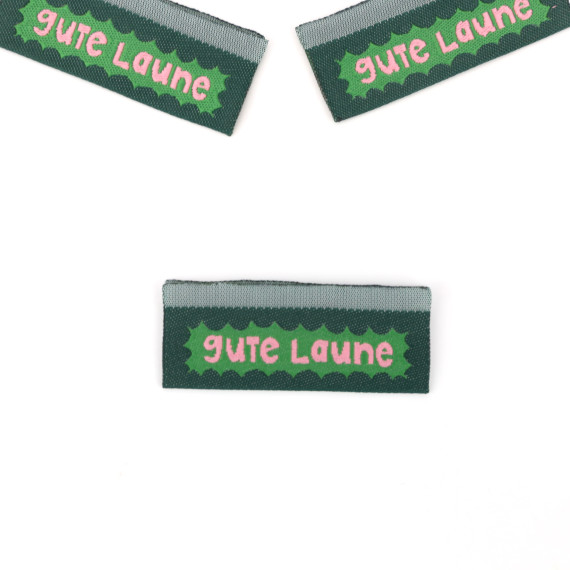 1 Label - gute Laune - Dunkelgrün - jojulein design