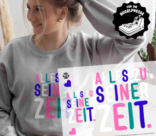 Onkel Bo's Bügelbilder - DIN A4 - Alles zu seiner Zeit - BIG