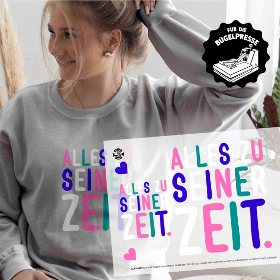 Onkel Bo's Bügelbilder - DIN A4 - Alles zu seiner Zeit - BIG