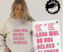 Onkel Bo's Bügelbilder - DIN A4 - Lass mal an uns selber glauben - BIG