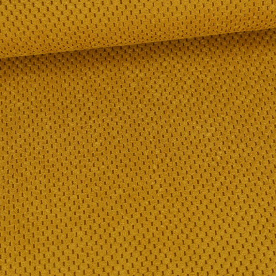 Parma Samt Dekostoff Bubble-Struktur Polsterstoff Uni