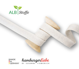Hoodiekordel - Flachkordel - Cord Me - 12mm - Queens United - Uni - Hamburger Liebe - Warmweiß