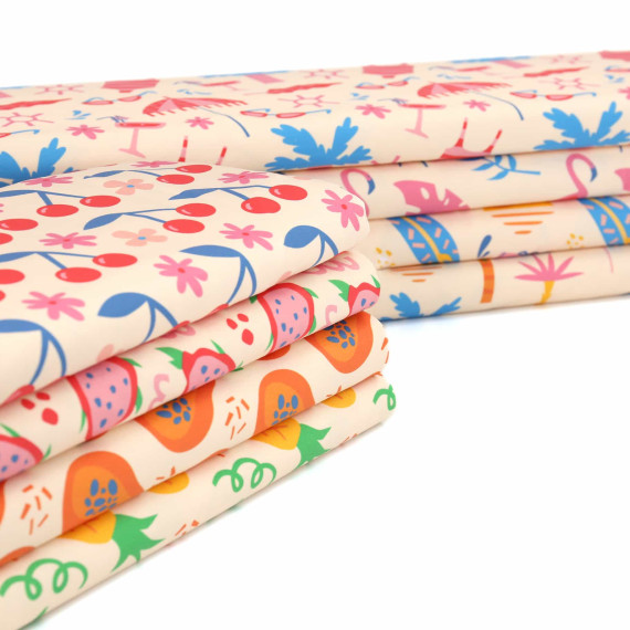 Jersey - Summer Vibes - Drachenfrucht - Creme - Bio Qualität - abby and me