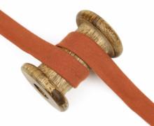 1 Meter elastisches Schrägband - 20mm - Jersey - Rehbraun